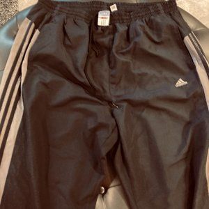 Adidas Black/Taupe Pants w/ Black Stripes 2XLT